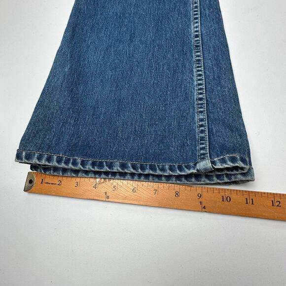 Vintage Levis Silvertab Jeans Womens 11M Blue Flare Y2K Mid Rise 100% Cotton - Picture 13 of 15